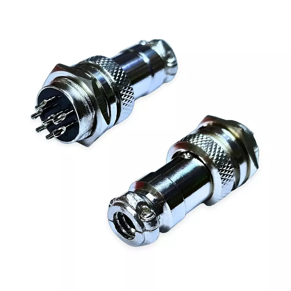 SETMI INDIA GX16 Aviation Plug & Socket Connector 16 mm 7-Pin Circular AC/DC 125-250 V