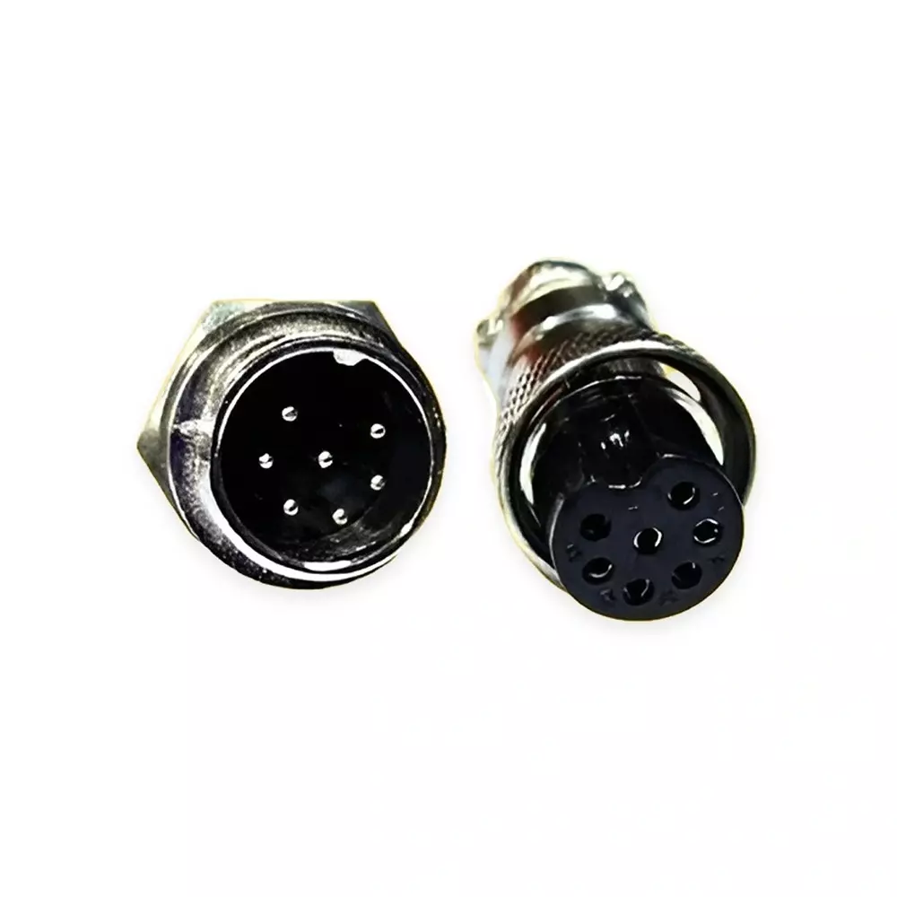 SETMI INDIA GX16 Aviation Plug & Socket Connector 16 mm 7-Pin Circular AC/DC 125-250 V