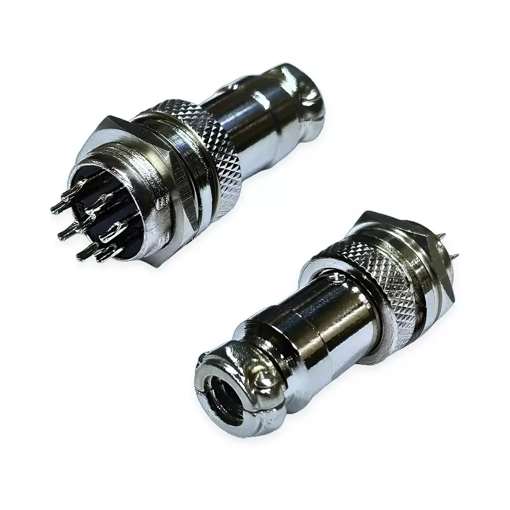 SETMI INDIA GX16 Aviation Plug & Socket Connector 16 mm 8-Pin Circular AC/DC 125-250 V