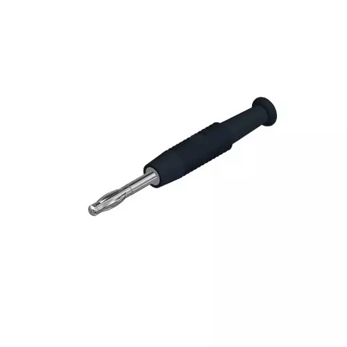 HIRSCHMANN TEST AND MEASUREMENT Banana Connector Black male 6A 30 V AC 60V DC, 938420100 (Pack of 10)