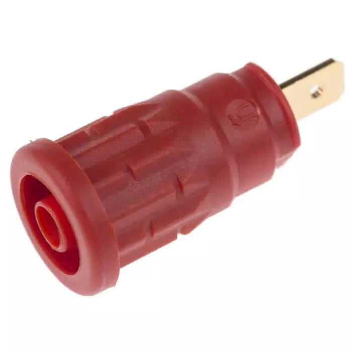 HIRSCHMANN TEST AND MEASUREMENT Banana Socket Red Female 4 mm Connector 24A Gold Plating, 972361101 (Pack of 500)