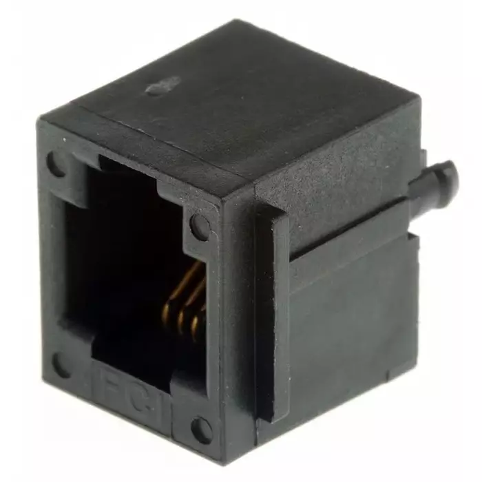 Amphenol ICC MOD JACK Series Female RJ45 Connector Through Hole Cat3 Straight 6P6C -Way, 90512-001LF (Pack of 35)