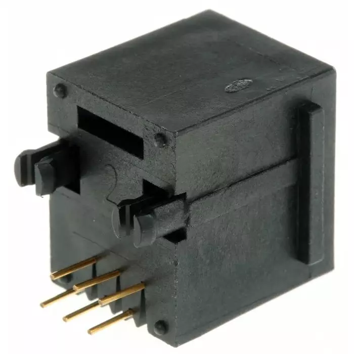 Amphenol ICC MOD JACK Series Female RJ45 Connector Through Hole Cat3 Straight 6P6C -Way, 90512-001LF (Pack of 35)