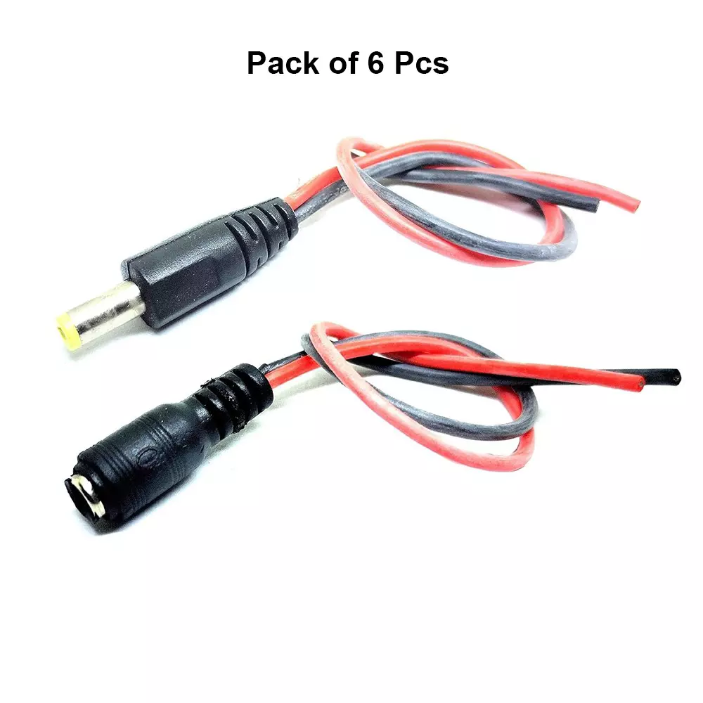 invento-male-female-dc-jack-plug-combo-55x21-mm-150-mm-length-20-awg-gauge-with-silicone-wire-isc-3006-3-pack-of-6-pairs