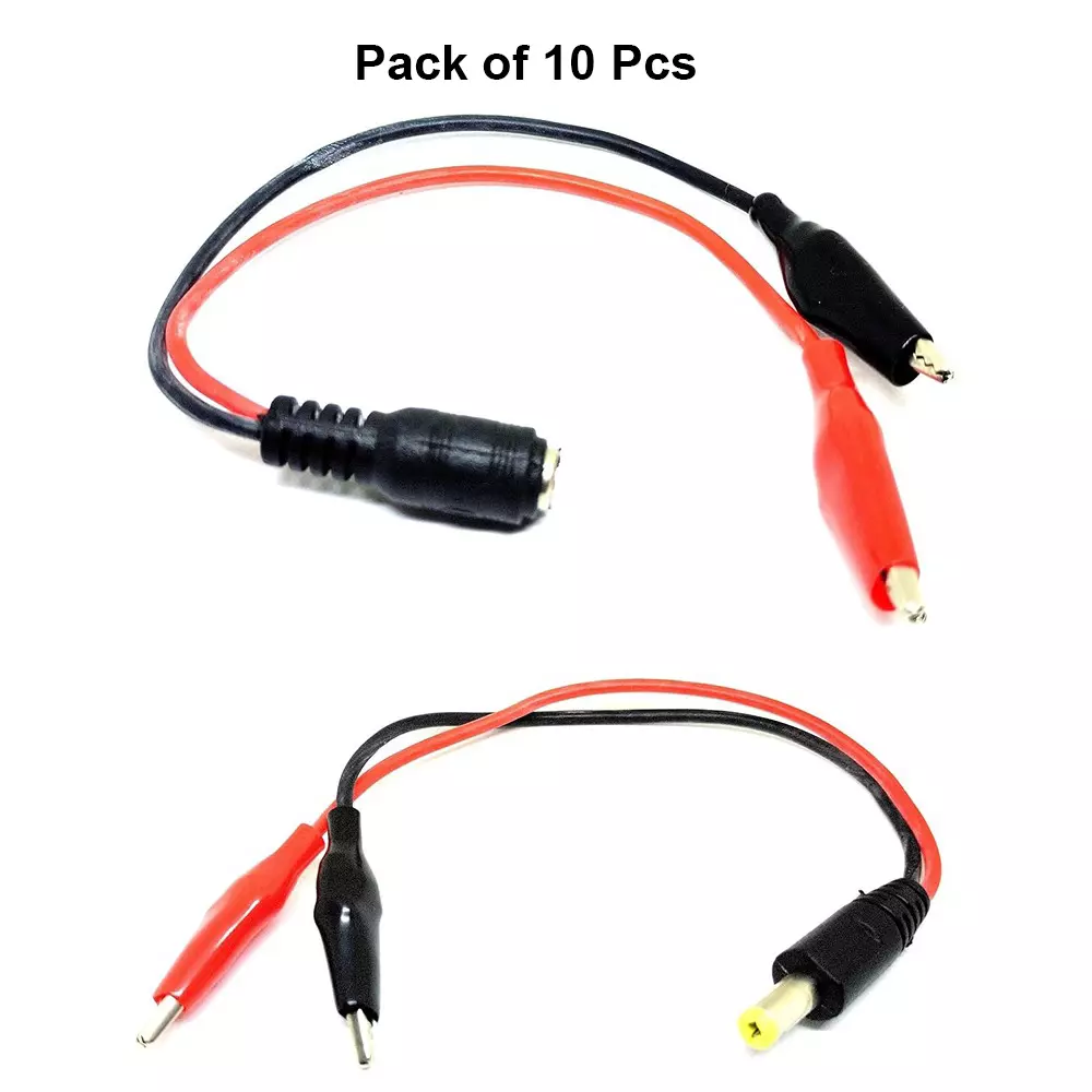 invento-male-female-dc-jack-plug-combo-55x21-mm-150-mm-length-with-silicone-wire-crocodile-alligator-clip-isc-3014-5-pack-of-10-pcs