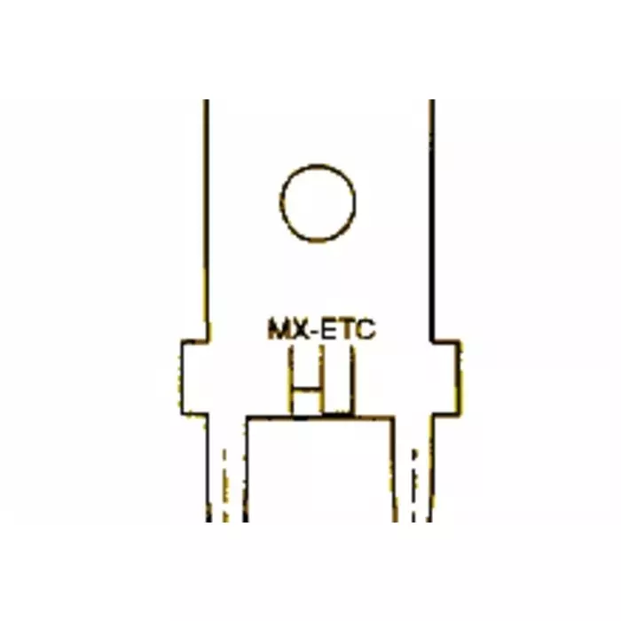 Molex Uninsulated Male Spade Connector 6.35x0.81 mm, 19705-4001