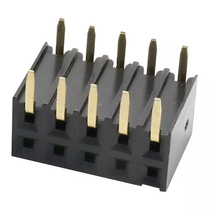 MULTICOMP PRO PCB Receptacles SOCKET, PCB, 2 ROW, R/A, 10WAY, 2214BR-10G