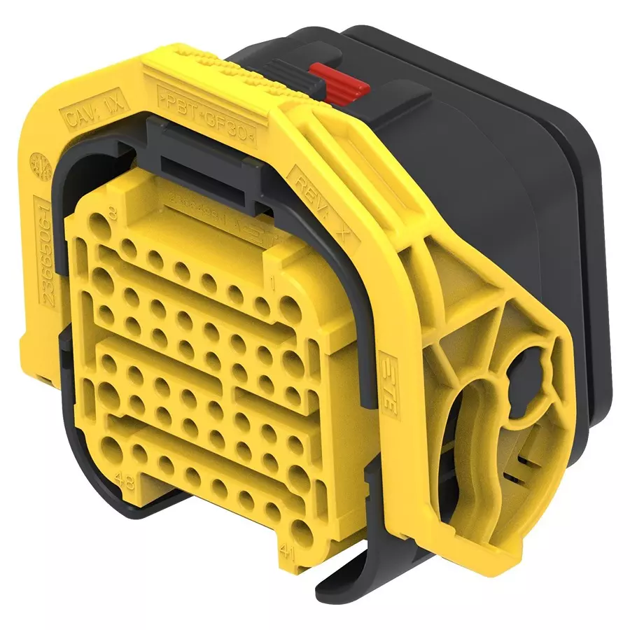 AMP - TE CONNECTIVITY AUTOMOTIVE HOUSING, PLUG, 48POS, 24V/13A, 2366494-1.