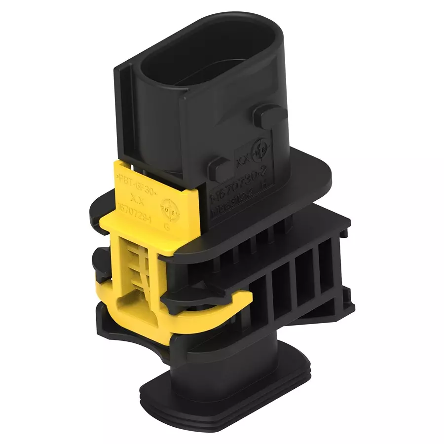 AMP - TE CONNECTIVITY AUTOMOTIVE HOUSING, PLUG, 2POS, PBT, 1-1670730-2.