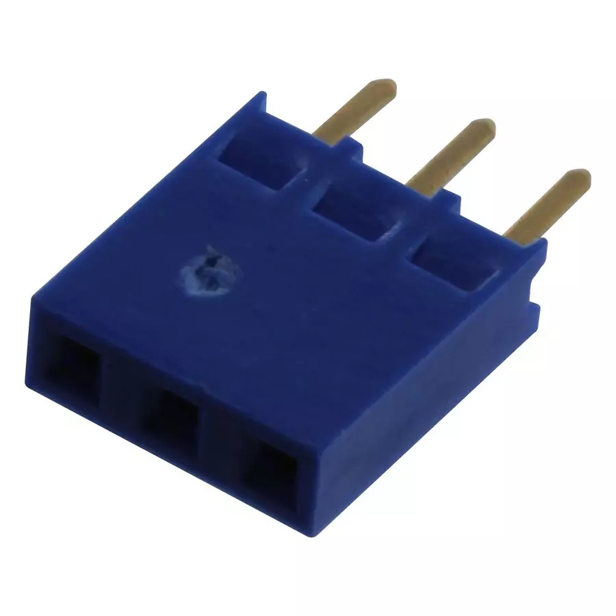 AMPHENOL COMMUNICATIONS SOLUTIONS CONN, RCPT, 3POS, 1ROW, 2.54MM, 76308-103LF
