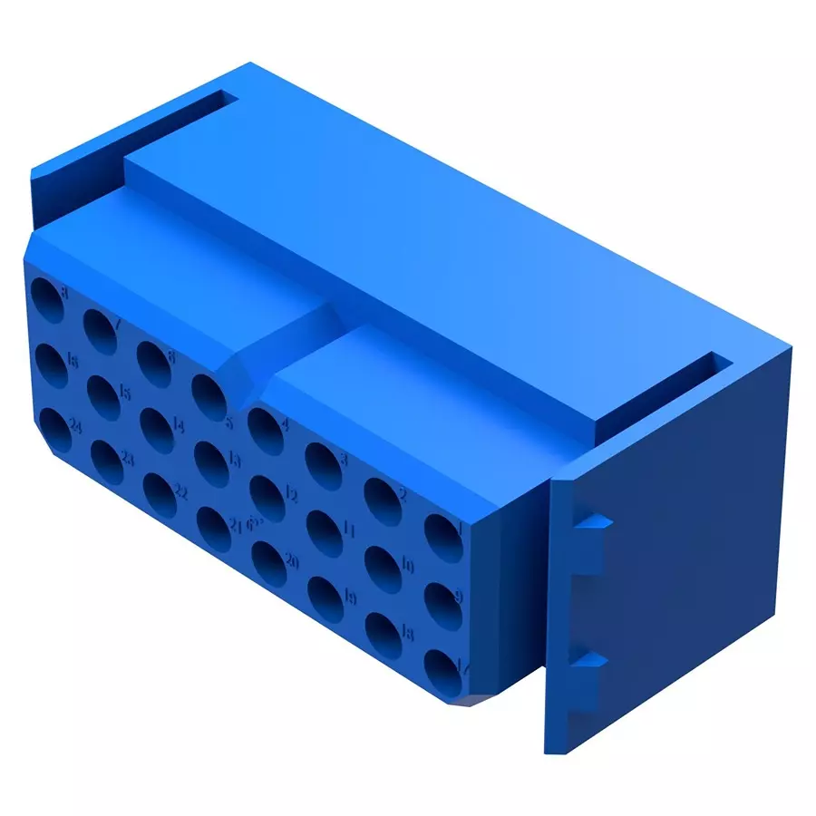 POSITRONIC RECTNGLR PWR HOUSING, LATCH, RCPT, 24P, PLC24F0000/AA.