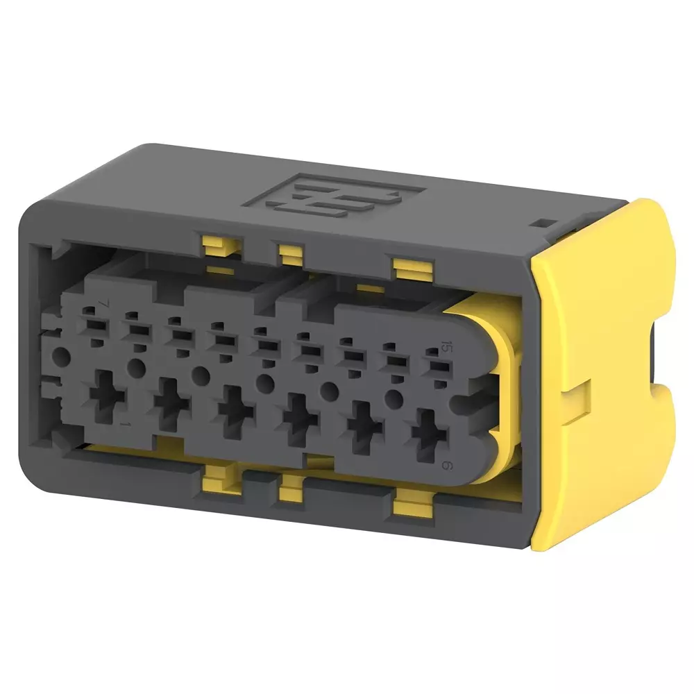 TE CONNECTIVITY Automotive Conn Housing, Rcpt, 15Pos, 1-1563878-1