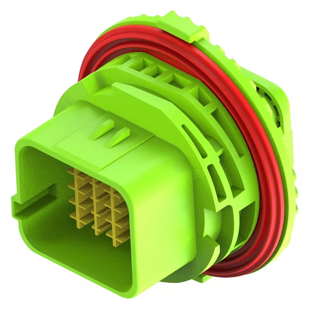 TE CONNECTIVITY Automotive Housing, Rcpt, 20Pos, Grn, 2-2350891-3