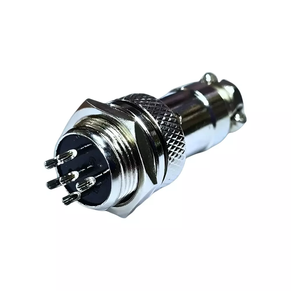 SETMI INDIA GX16 Aviation Plug & Socket Connector 16 mm 6-Pin Circular AC/DC 125-250 V