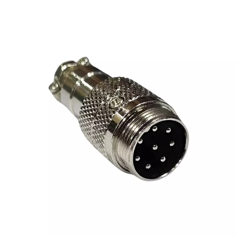 SETMI INDIA GX16 Aviation Connector Male 16 mm Circular 5-15 A with Solder Type 8-Pin