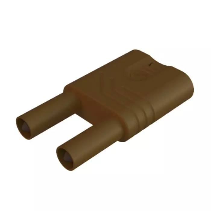 HIRSCHMANN TEST AND MEASUREMENT Banana Connector Brown male 4 mm Unsprung Socket Termination 32A 1kV, 932200105 (Pack of 25)