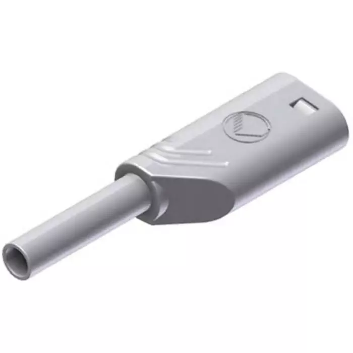 HIRSCHMANN TEST AND MEASUREMENT Banana Plug White male 2 mm Connector Solder Termination 10A Gold Plating, 975090707 (Pack of 100)