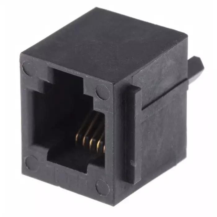 Amphenol ICC MOD JACK Series Female RJ45 Connector Through Hole Cat3 Straight 6P6C -Way, 69254-001LF (Pack of 35)