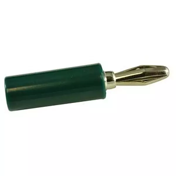 TENMA Banana Plug, Solder, Green, Spc15170