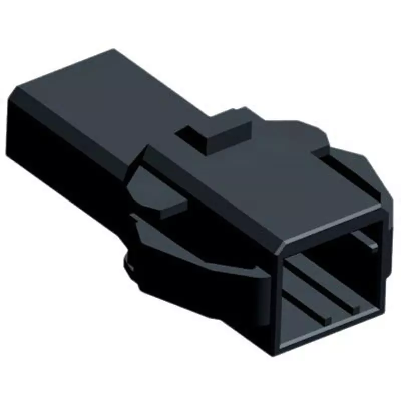 TE CONNECTIVITY Male Connector Housing 3 Pole, 1-1318116-3 (Pack of 10)