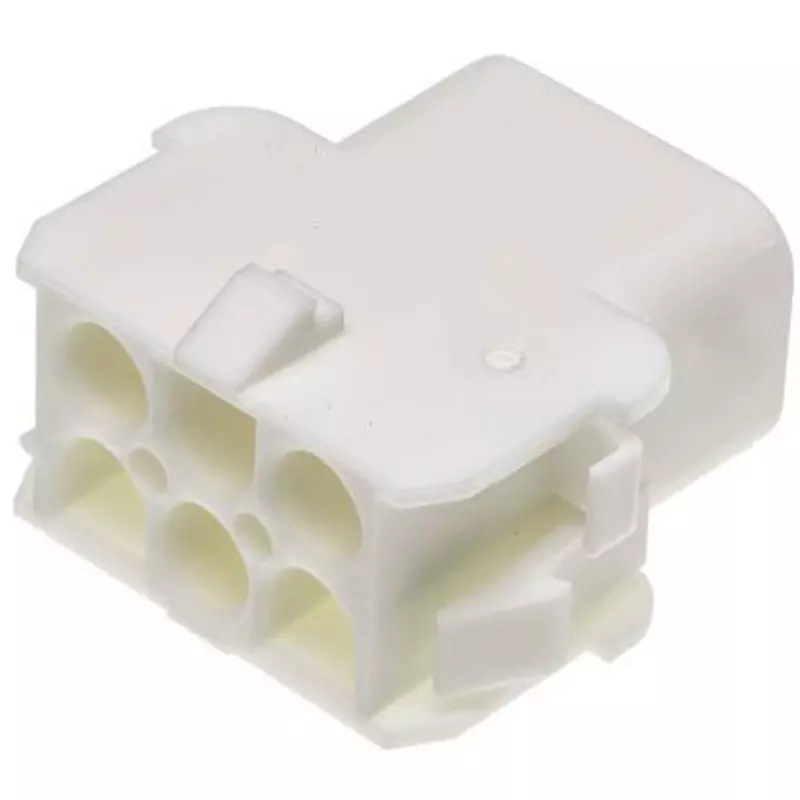 TE CONNECTIVITY Female Connector Housing 6 Pole, 350781-1 (Pack of 1800)