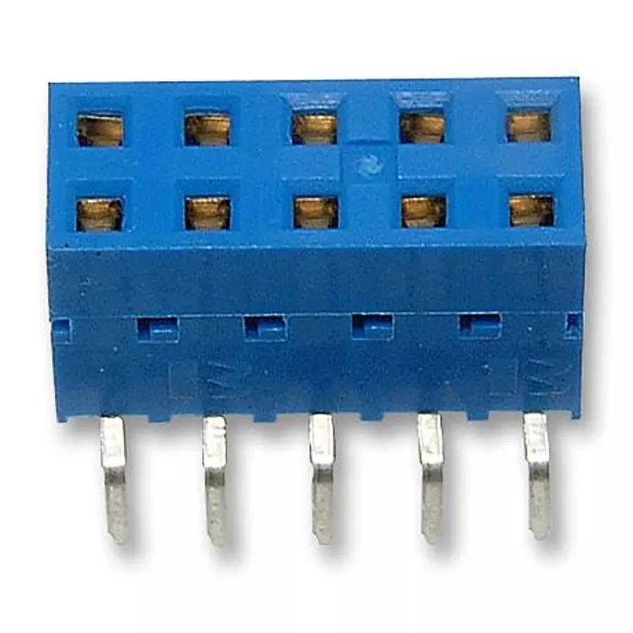 AMPHENOL COMMUNICATIONS SOLUTIONS RECEPTACLE, THT, VERTICAL, 2.54MM, 10WAY, 71991-305LF