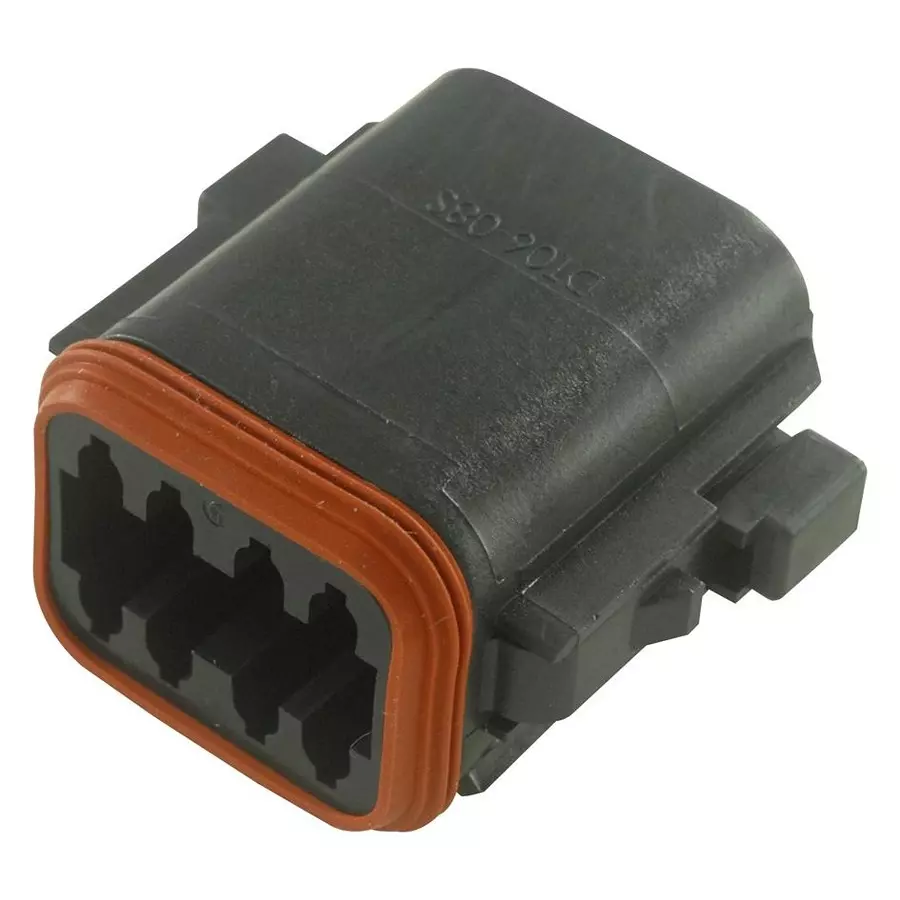 DEUTSCH - TE CONNECTIVITY HOUSING, PLUG, DT, 8 WAY, THERMOPLASTIC, DT068SA-CE10