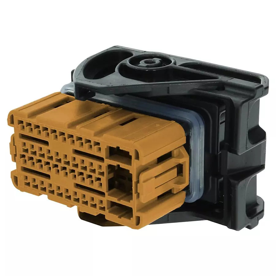 APTIV / DELPHI RCPT HOUSING, 48POS, PBT GF, BROWN, 33500419
