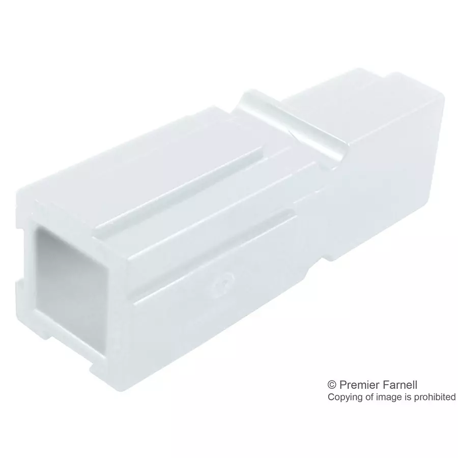 ANDERSON POWER PRODUCTS PLUG/RCPT HOUSING, 1POS, PC, WHITE, 1327G7FP-BK