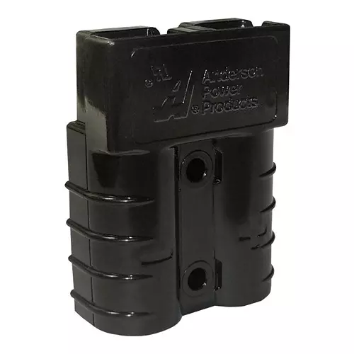 ANDERSON POWER PRODUCTS PLUG/RCPT HOUSING, 2POS, PC, BLACK, 992G2-BK