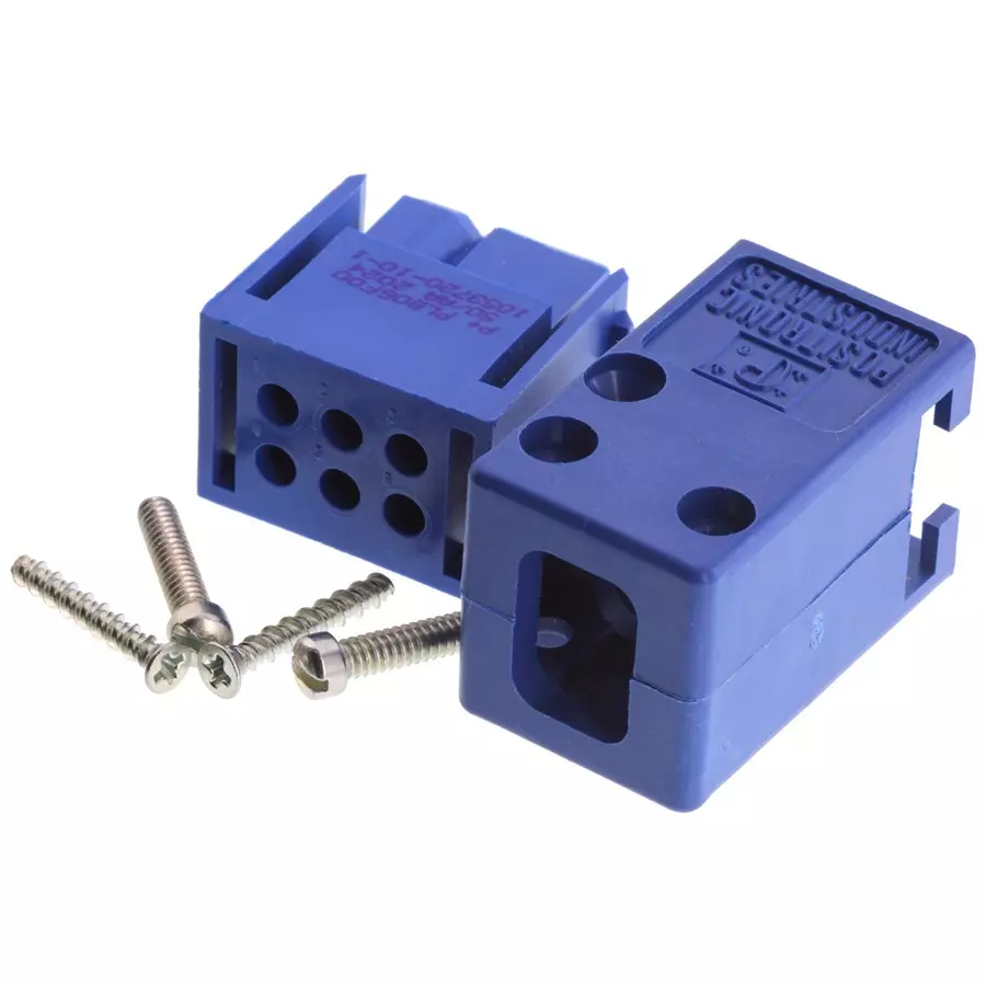 POSITRONIC RECTNGLR PWR HOUSING, RCPT, 6POS, CABLE, PLB06F0050/AA.