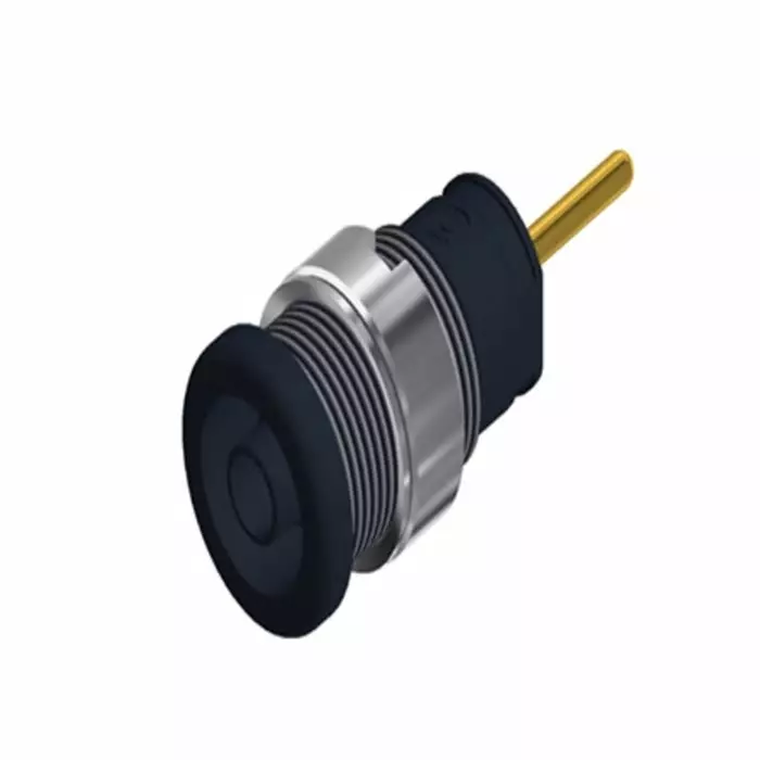 HIRSCHMANN TEST AND MEASUREMENT Banana Connector Yellow Female 4 mm Solder Termination 24A 1kV Gold Plating, 972359103 (Pack of 2)