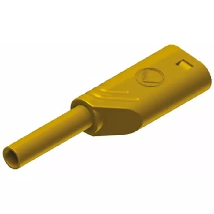 HIRSCHMANN TEST AND MEASUREMENT Banana Plug Yellow male 2 mm Connector Solder Termination 10A Gold Plating, 975090703 (Pack of 100)