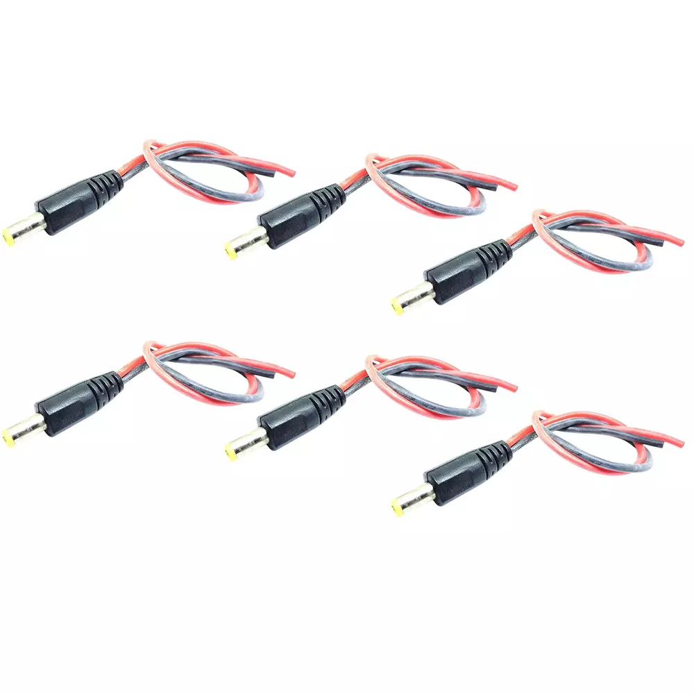 invento-male-dc-jack-plug-55x21-mm-150-mm-length-20-awg-gauge-with-silicone-wire-isc-3004-3-pack-of-6-pcs