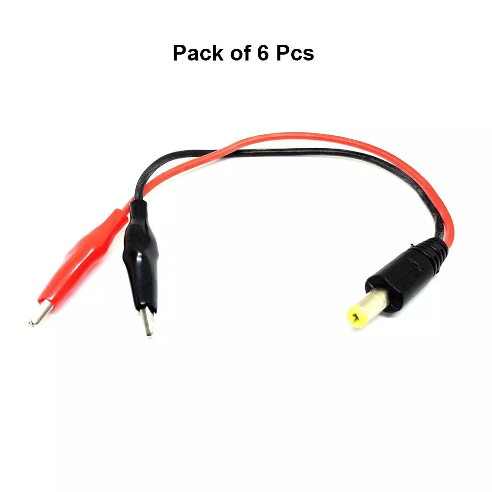 invento-male-dc-jack-plug-55x21-mm-with-crocodile-alligator-clip-20-awg-150-mm-length-silicone-wire-red-black-isc-3013-3-pack-of-6-pcs