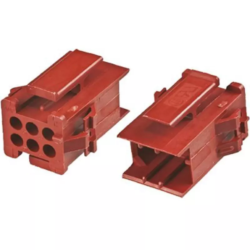 TE CONNECTIVITY Female Connector Housing 3 Pole, 1-640508-0 (Pack of 5)