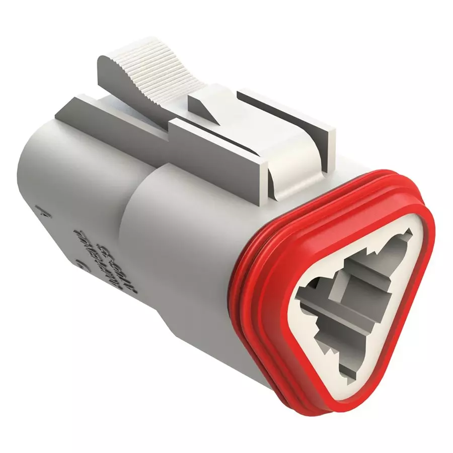 AMPHENOL SINE/TUCHEL AUTOMOTIVE HOUSING, PLUG, 3POS, 13A, WHT, AT06-3S-WHT