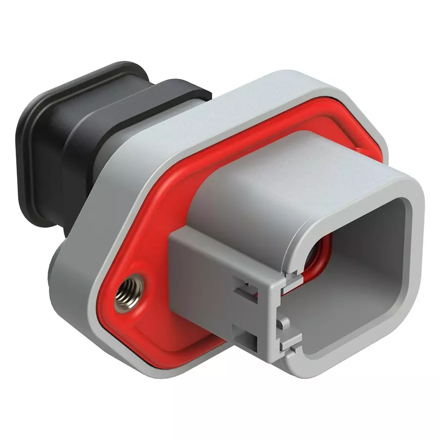 AMPHENOL SINE/TUCHEL AUTOMOTIVE HOUSING, RCPT, 6POS, 25A, GRY, ATP04-6P-PM06SR.
