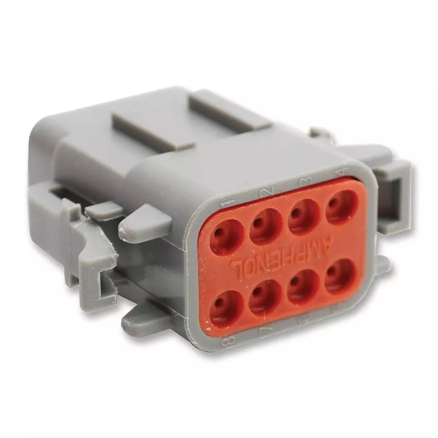 AMPHENOL SINE/TUCHEL CONNECTOR HOUSING, PLUG, 8 WAY, PLASTIC, ATM06-08SA