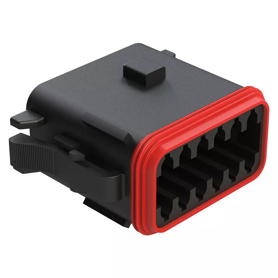 AMPHENOL SINE/TUCHEL AUTOMOTIVE HOUSING, PLUG, 12POS, 13A, AT06-12SB-RD01