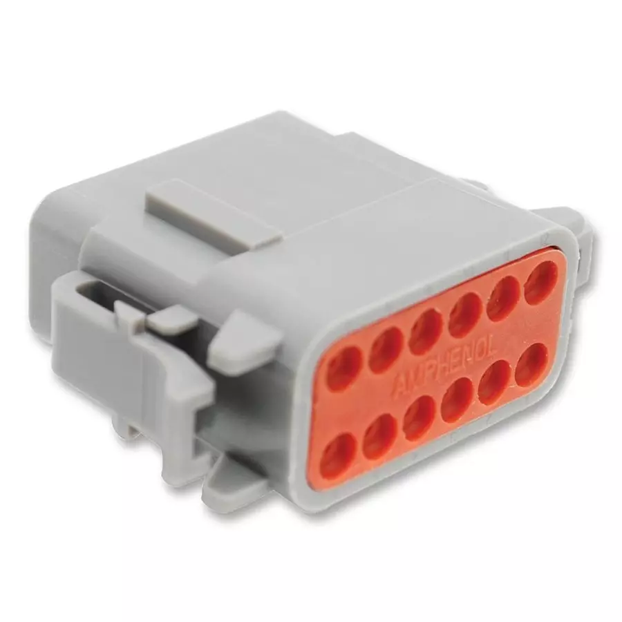 AMPHENOL SINE/TUCHEL CONNECTOR HOUSING, PLUG, 12 WAY, PLASTIC, ATM06-12SA