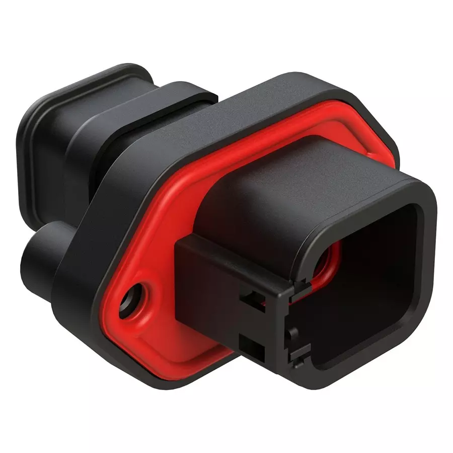 AMPHENOL SINE/TUCHEL AUTOMOTIVE HOUSING, RCPT, 6POS, 25A, BLK, ATP04-6P-PM15BK.