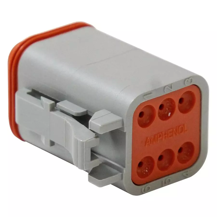 AMPHENOL SINE/TUCHEL PLUG, AT, 6 WAY, SKT, AT06-6S