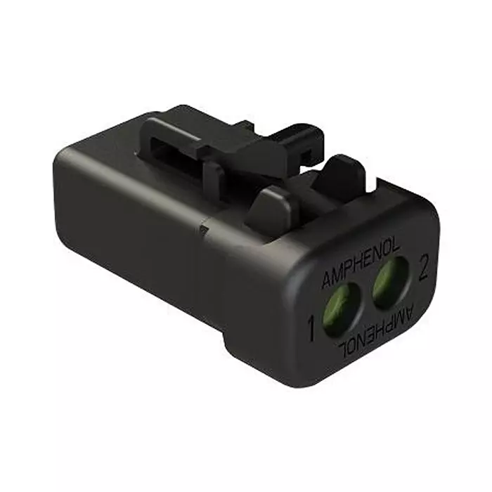 AMPHENOL SINE/TUCHEL AUTOMOTIVE HOUSING, PLUG, 2POS, 25A, BLK, ATP06-2S-MM01BLK