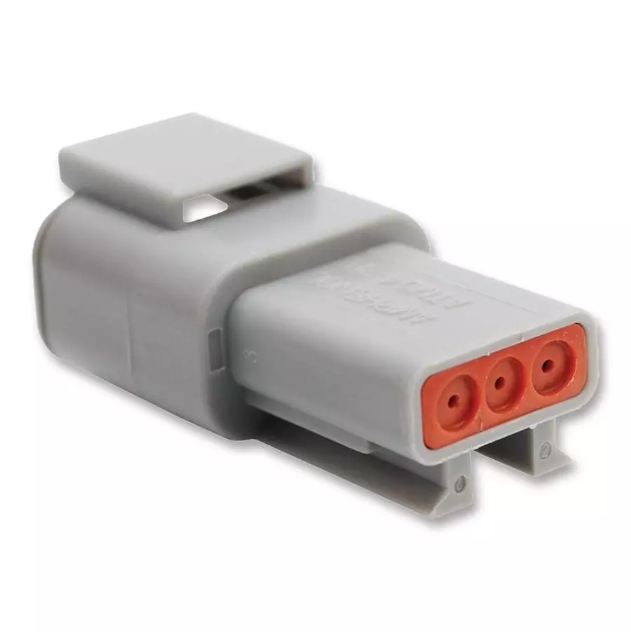 AMPHENOL SINE/TUCHEL CONNECTOR HOUSING, RCPT, 3 WAY, PLASTIC, ATM04-3P