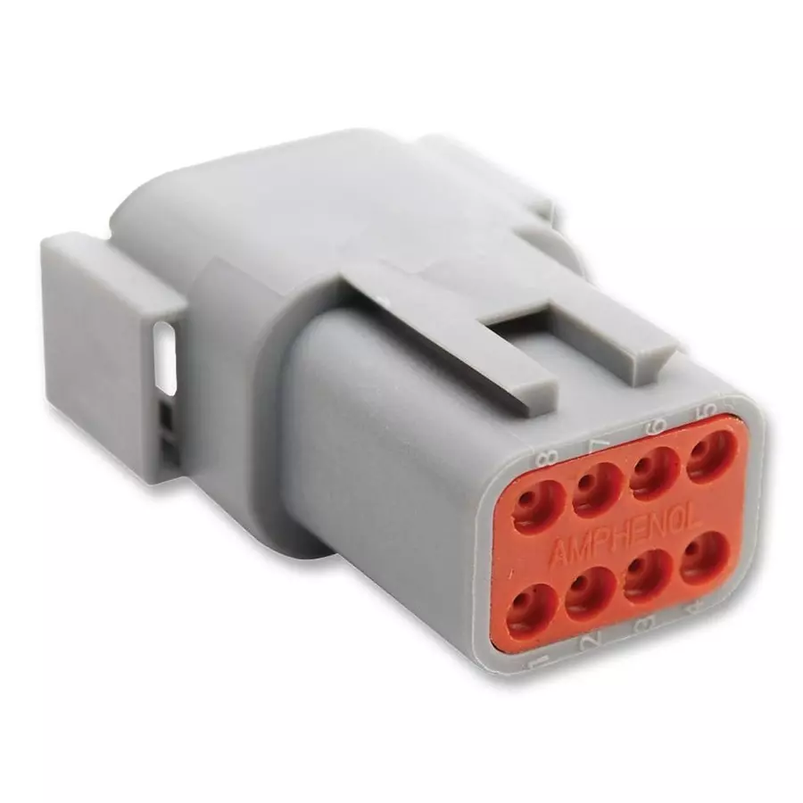 AMPHENOL SINE/TUCHEL CONNECTOR HOUSING, RCPT, 8 WAY, PLASTIC, ATM04-08PA
