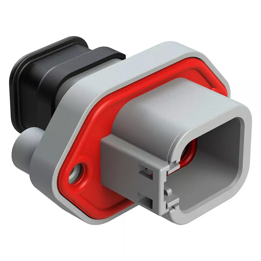 AMPHENOL SINE/TUCHEL AUTOMOTIVE HOUSING, RCPT, 6POS, 25A, GRY, ATP04-6P-PM16.