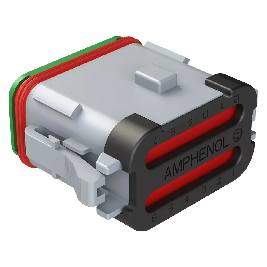 AMPHENOL SINE/TUCHEL AUTOMOTIVE HOUSING, PLUG, 12POS, 13A, AT06-12SA-SS01