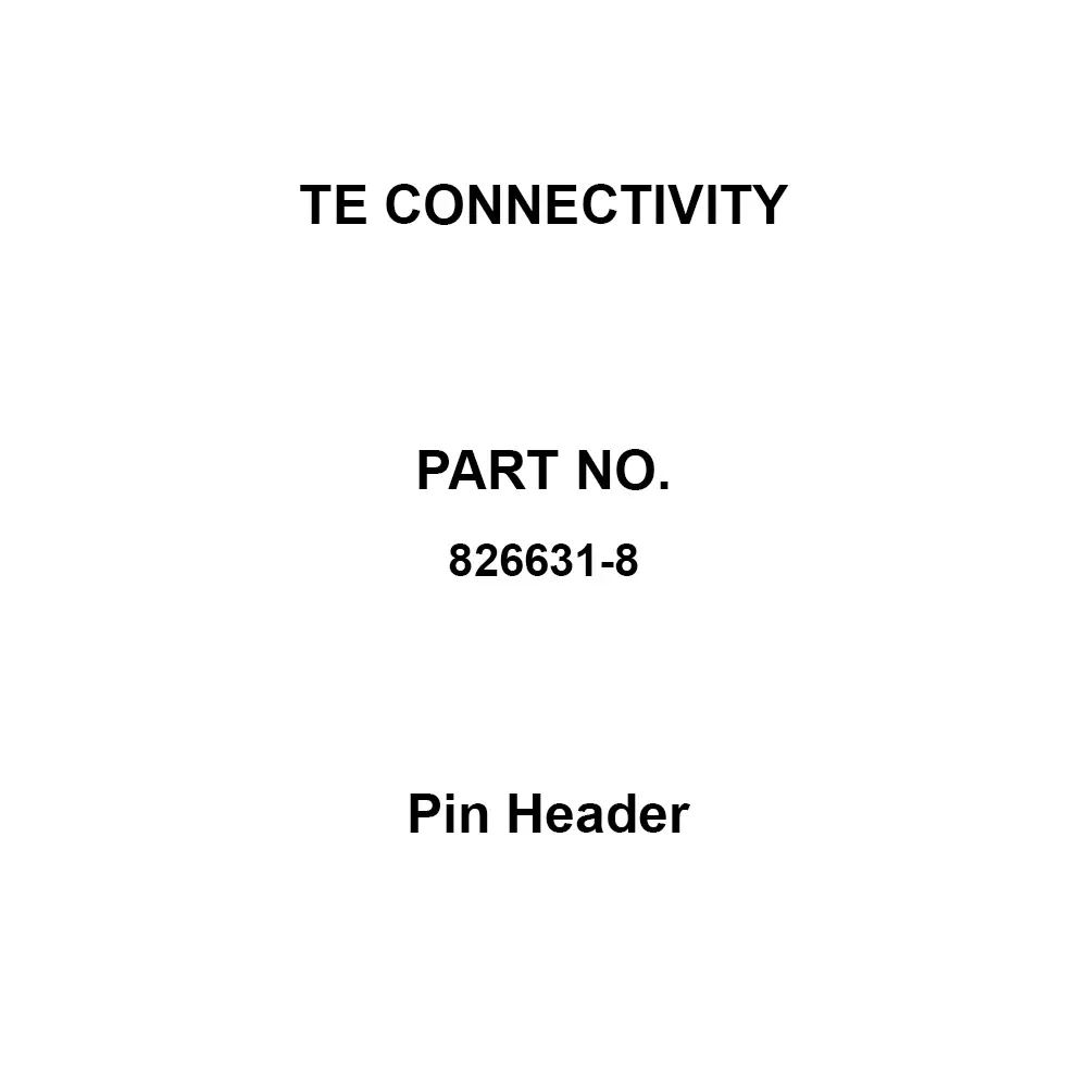 TE CONNECTIVITY AMPMODU MOD II Pin Header 2.54 mm Pitch 8 Contacts, 826631-8 (Pack of 10)