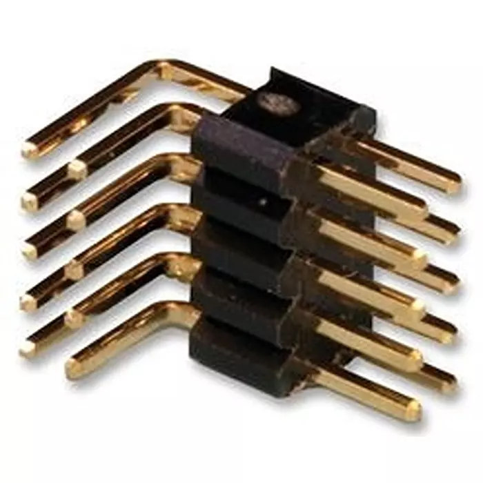 AMPHENOL COMMUNICATIONS SOLUTIONS Header, R/A, 1.27 mm, Tht, 6 Way, 20021112-00006T4LF (Pack of 10)